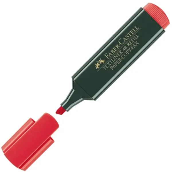 Faber-Castell: Evidenziatore 1548 colore rosso immagine 1