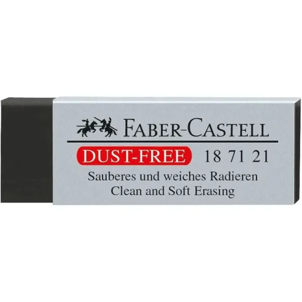 Faber-Castell: Gomma grande in vinile senza trucioli, colore nero immagine 1