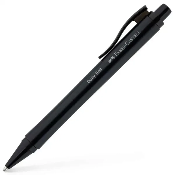Faber-Castell: Penna a sfera Daily Ball colore blu con corpo nero immagine 1