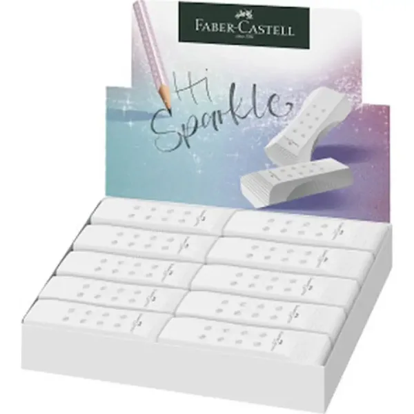Faber-Castell: RollOn Sparkle gomma senza PVC colore bianco 1 pezzo immagine 1