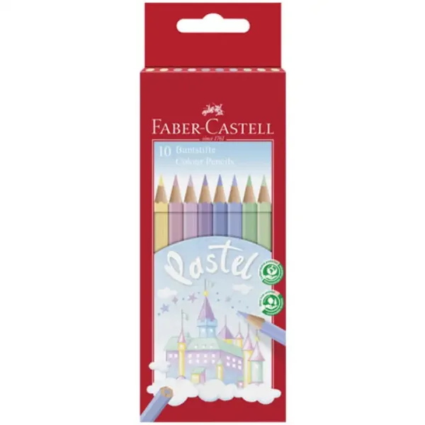 Faber-Castell: Set di 10 matite colorate pastello immagine 1