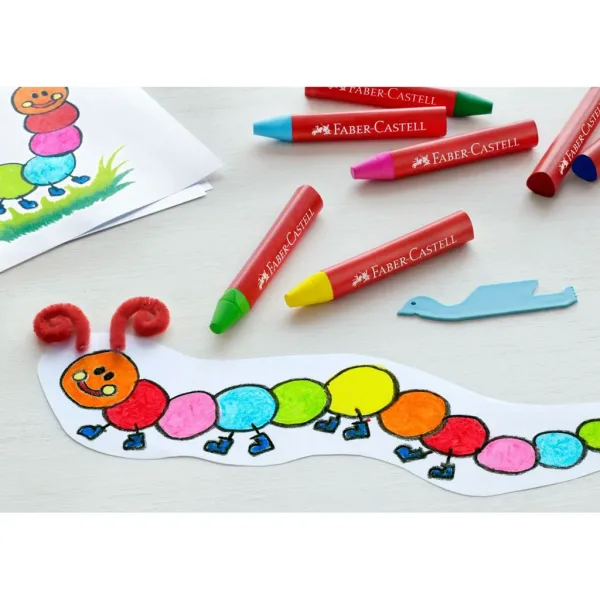 Faber-Castell: Set di 12 pastelli a cera Jumbo triangolari immagine 2