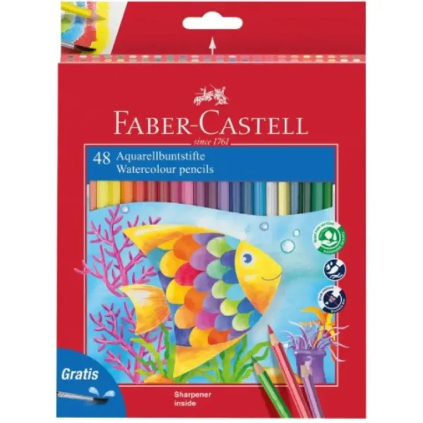 Faber-Castell: Set di 48 matite colorate acquerellabili con pennello immagine 1