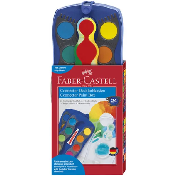Faber-Castell: Set di acquerelli blu da 24 colori immagine 1