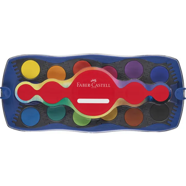 Faber-Castell: Set di acquerelli blu da 24 colori immagine 2