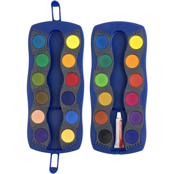 Faber-Castell: Set di acquerelli blu da 24 colori immagine 3