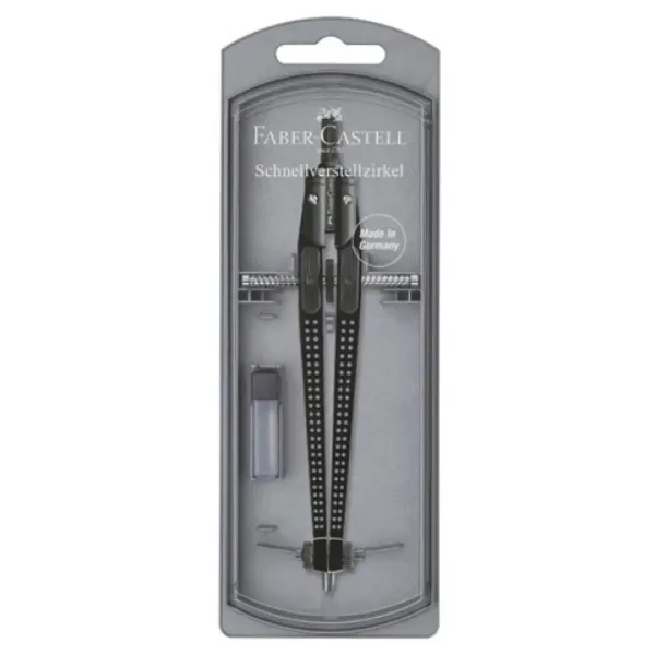 Faber-Castell: Set di compassi GRIP colore nero immagine 1