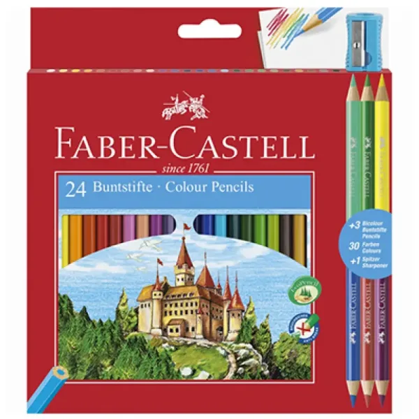 Faber-Castell: Set di matite colorate 24+3 pezzi immagine 1