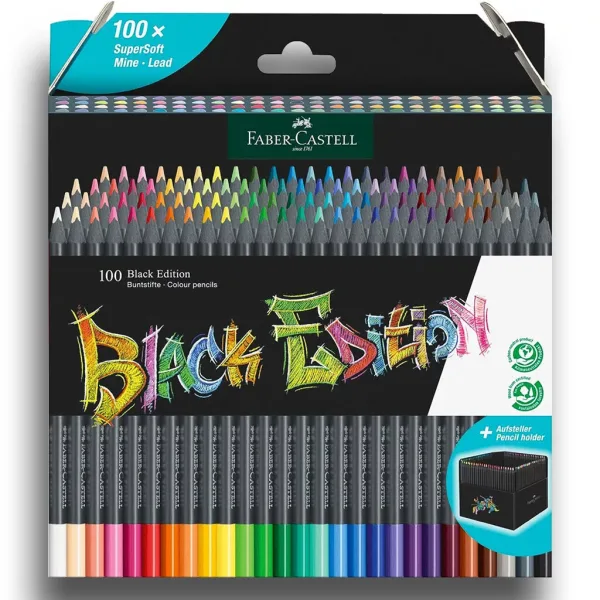 Faber-Castell: Set di matite colorate Black Edition, 100 pezzi immagine 1