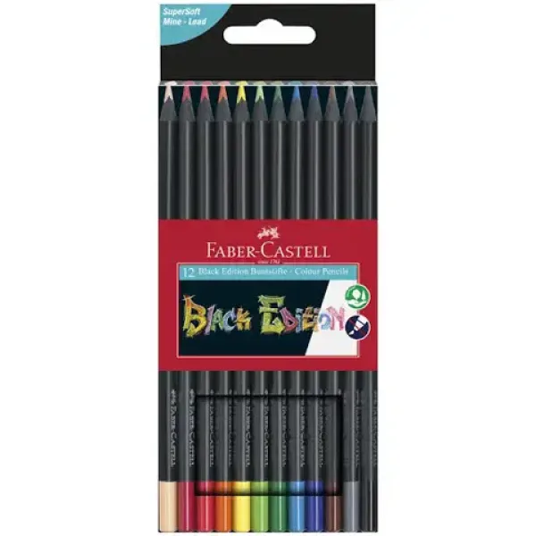 Faber-Castell: Set di matite colorate Black Edition 12 pezzi immagine 1