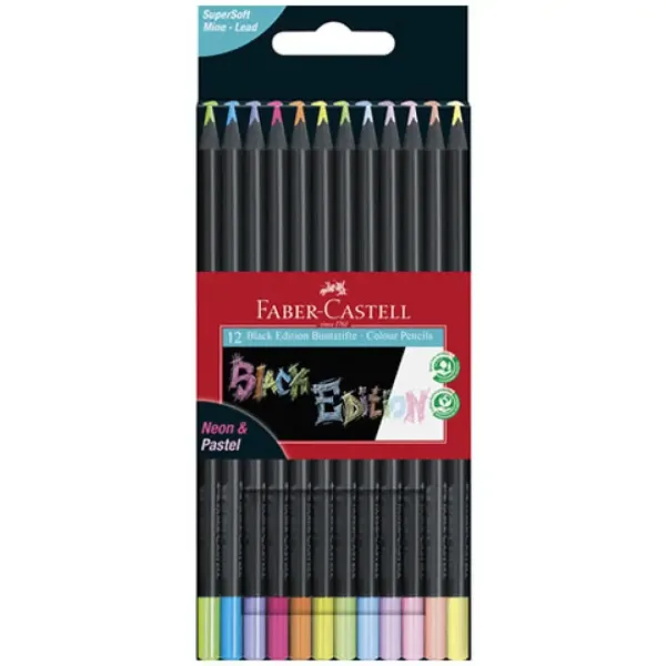 Faber-Castell: Set di matite colorate Black Edition Pastel da 12 pezzi immagine 1