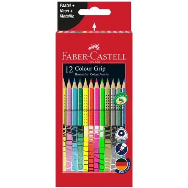 Faber-Castell: Set di matite colorate Grip 12 pezzi immagine 1
