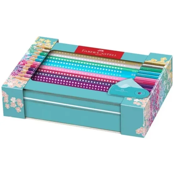 Faber-Castell: Set di matite colorate Sparkle – scatola decorativa in metallo da 20 pezzi immagine 1