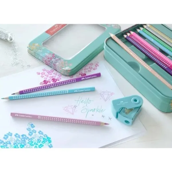 Faber-Castell: Set di matite colorate Sparkle – scatola decorativa in metallo da 20 pezzi immagine 3