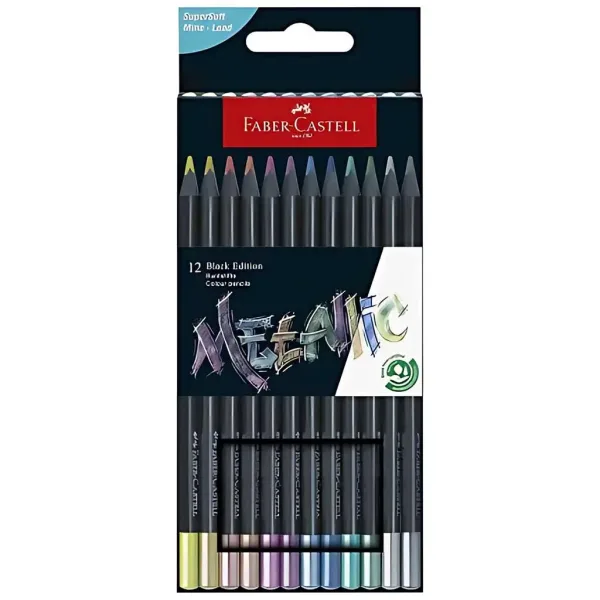 Faber-Castell: Set di matite colorate edizione Black in metallo, 12 pezzi immagine 1