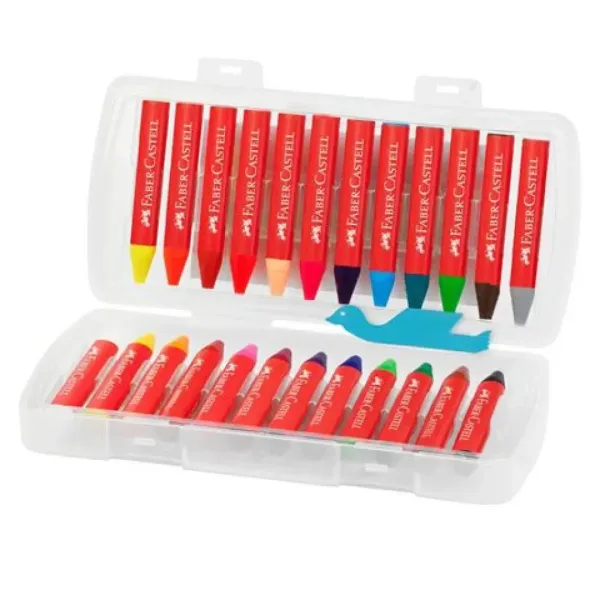 Faber-Castell: Set di pastelli a cera triangolari Jumbo da 24 pezzi immagine 2