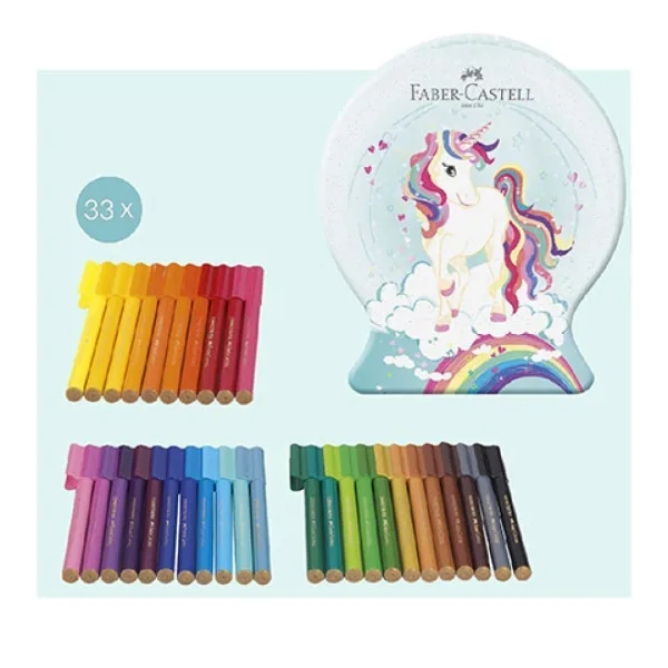 Faber-Castell: Set di pennarelli Connector unicorno, 33 pezzi in scatola immagine 2