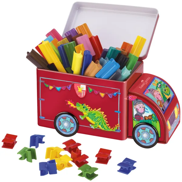 Faber-Castell: Set di pennarelli in camioncino di metallo, 33 pezzi immagine 2
