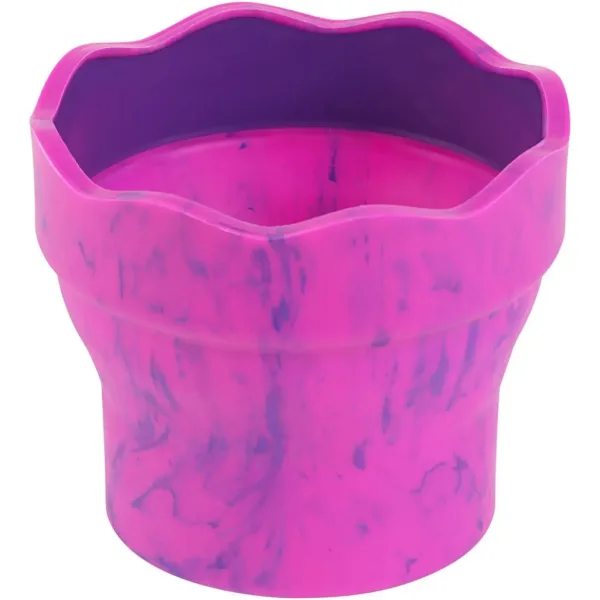 Faber-Castell: bicchiere per pennelli Click and Go in marmo rosa immagine 2