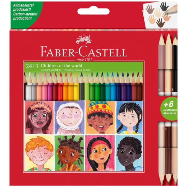 Faber-Castell: set di matite colorate 24+3 pezzi unico immagine 1