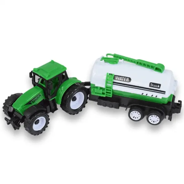 Farm Truck: Set trattore verde a due pezzi con rimorchio immagine 3