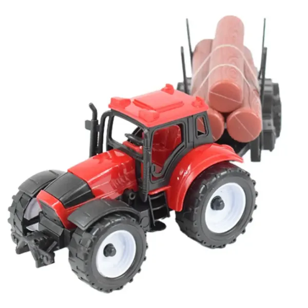 Farmer Truck: Set di 3 trattori agricoli con rimorchio 28cm immagine 4