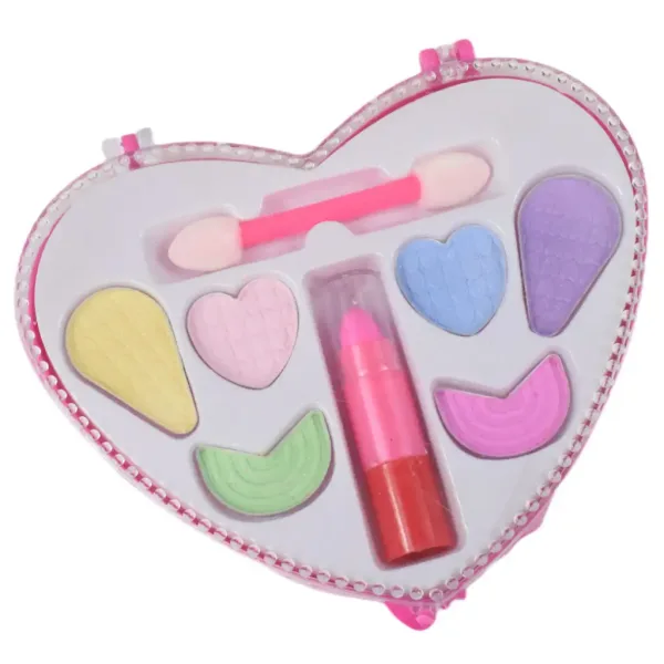 Fashion Girl: Testa di bambola con capelli biondi pettinabili e acconciabili con palette di trucco e accessori 21cm immagine 5