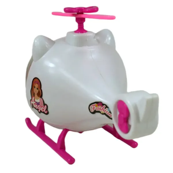Fashion Sport Car: Set auto sportiva rosa con luci e suoni, con elicottero immagine 14