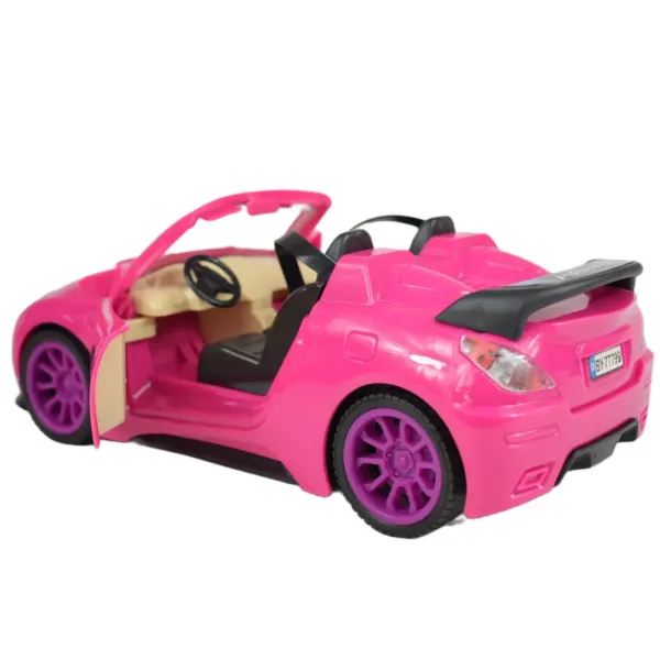 Fashion Sport Car: Set auto sportiva rosa con luci e suoni, con elicottero immagine 6