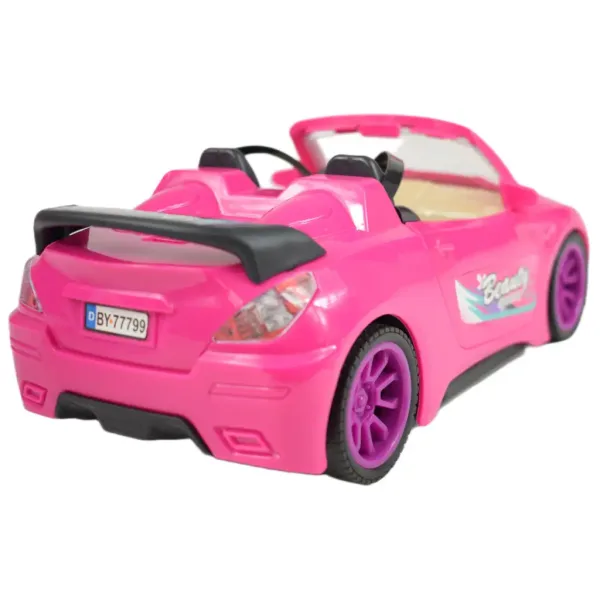 Fashion Sport Car: Set auto sportiva rosa con luci e suoni, con elicottero immagine 7