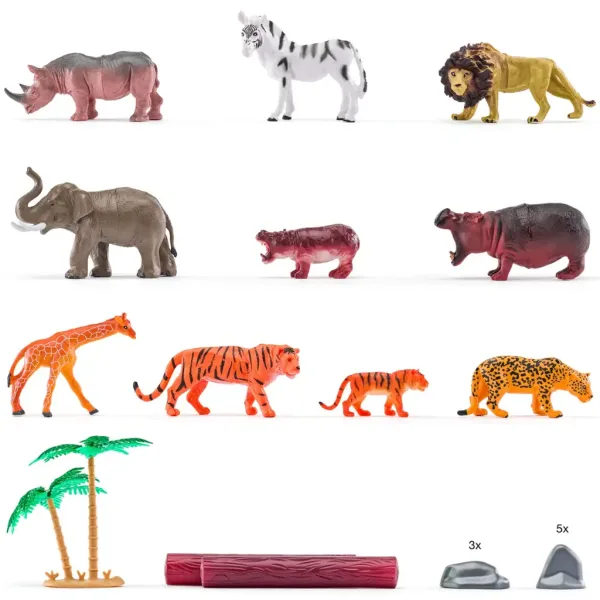 Faunica: Set di gioco animali selvatici in secchio - Woodyland immagine 2