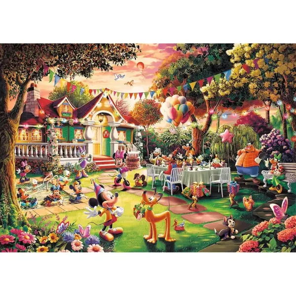 Festa di compleanno di Topolino puzzle premium plus da 1000 pezzi - Trefl immagine 2