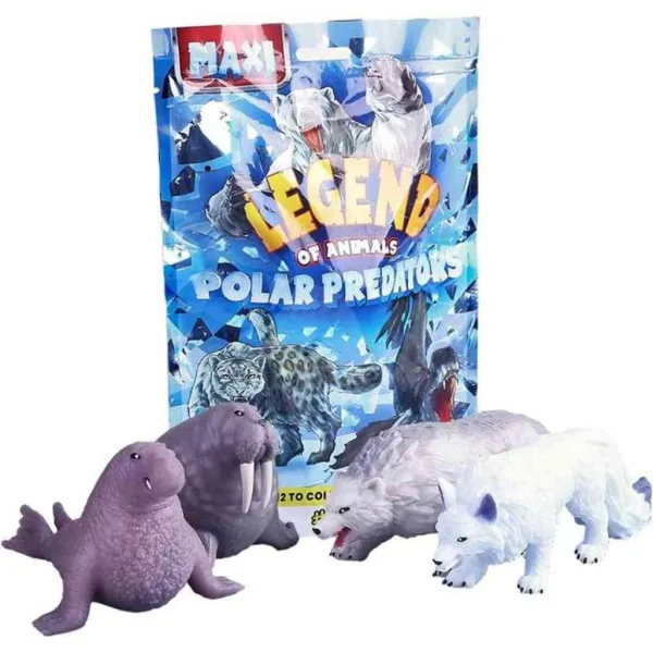 Figurine a sorpresa di predatori artici allungabili immagine 2