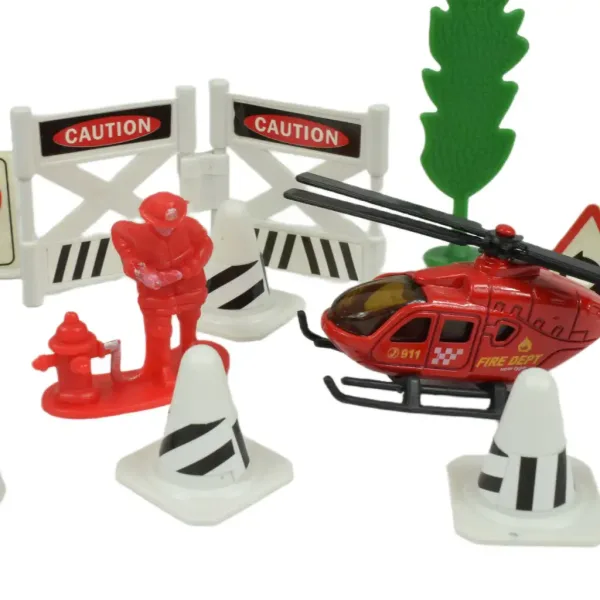 Fire Crew: Set di gioco dei pompieri con veicoli e accessori in diverse varianti 1 pezzo immagine 11