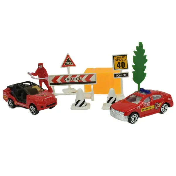 Fire Crew: Set di gioco dei pompieri con veicoli e accessori in diverse varianti 1 pezzo immagine 12