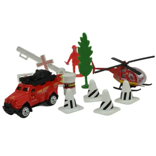 Fire Crew: Set di gioco dei pompieri con veicoli e accessori in diverse varianti 1 pezzo immagine 2