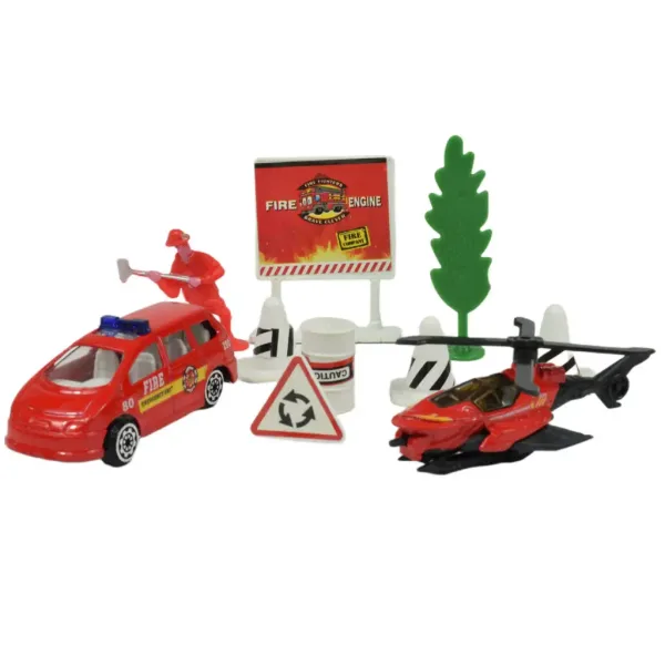 Fire Crew: Set di gioco dei pompieri con veicoli e accessori in diverse varianti 1 pezzo immagine 5