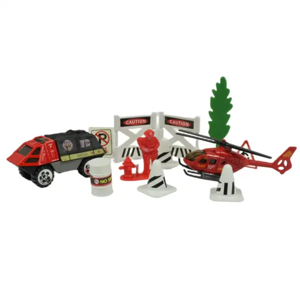 Fire Crew: Set di gioco dei pompieri con veicoli e accessori in diverse varianti 1 pezzo immagine 9