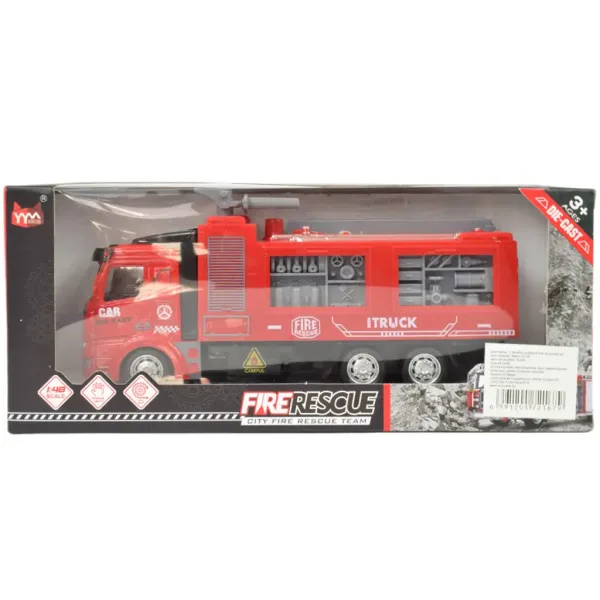 Fire Rescue: Camion dei pompieri a retrocarica con cannone ad acqua 19cm immagine 5