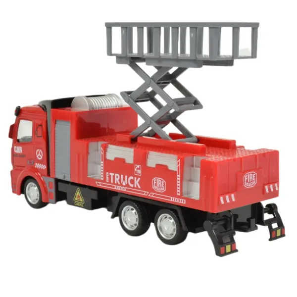Fire Rescue: Camion dei pompieri con piattaforma aerea a frizione 19 cm immagine 2