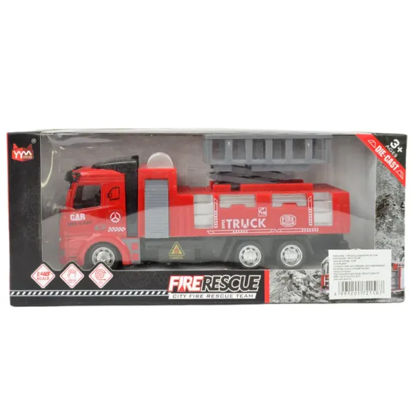 Fire Rescue: Camion dei pompieri con piattaforma aerea a frizione 19 cm immagine 5