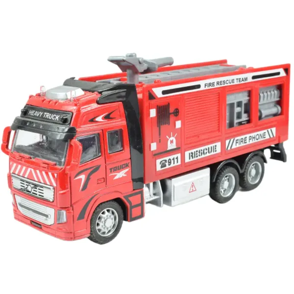 Fire Truck: Camion dei pompieri a frizione in vari modelli 19 cm immagine 5