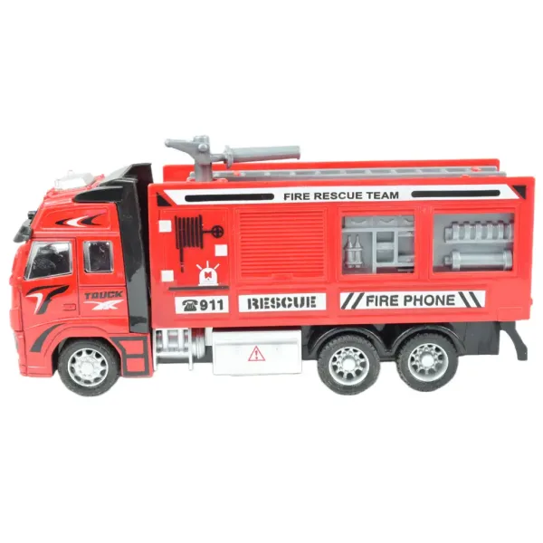 Fire Truck: Camion dei pompieri a frizione in vari modelli 19 cm immagine 6