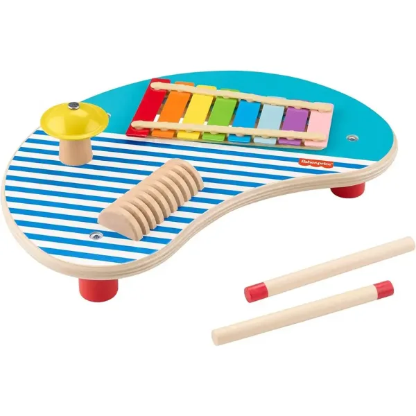 Fisher-Price: Tavolo musicale in legno con xilofono - Mattel immagine 2