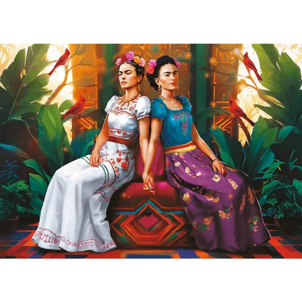 Frida Kahlo Due volti un’anima puzzle 1000 pezzi Premium plus quality - Trefl immagine 2