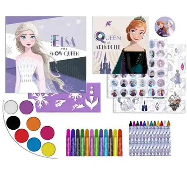Frozen 2. Set creativo da 100 pezzi con album da colorare e adesivi immagine 2