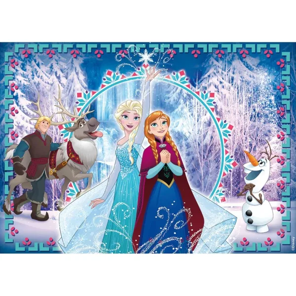 Frozen 2 in 1 puzzle da 250 pezzi e album da colorare 50x35 cm - Lisciani immagine 2