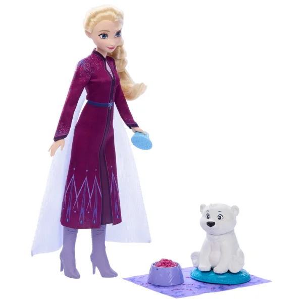 Frozen: Elsa e il piccolo orsetto polare set di personaggi giocattolo - Mattel immagine 2