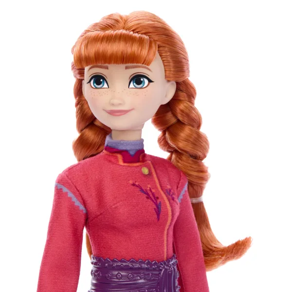 Frozen: Set di personaggi giocattolo Anna e la piccola volpe artica - Mattel immagine 3