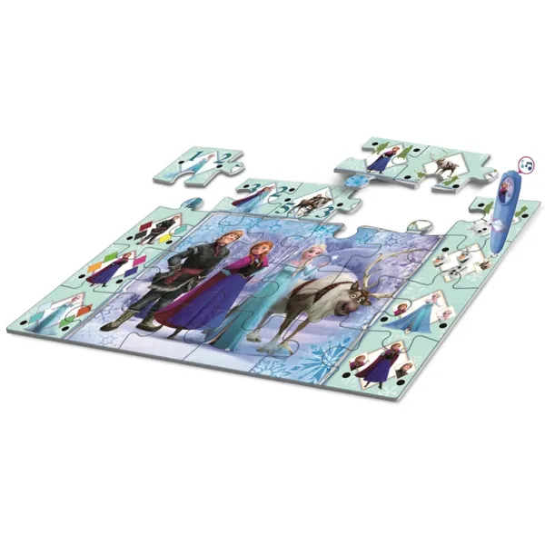 Frozen interattivo puzzle da pavimento 24 pezzi - Clementoni immagine 2